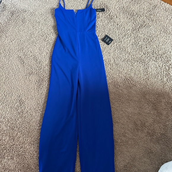 NWT Lulu’s Blue Jumpsuit - Picture 2 of 3